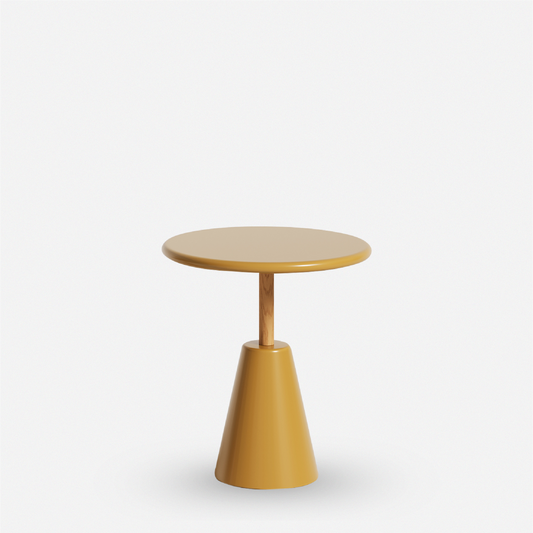 錐柱圓几 Tapered Pedestal Side Table