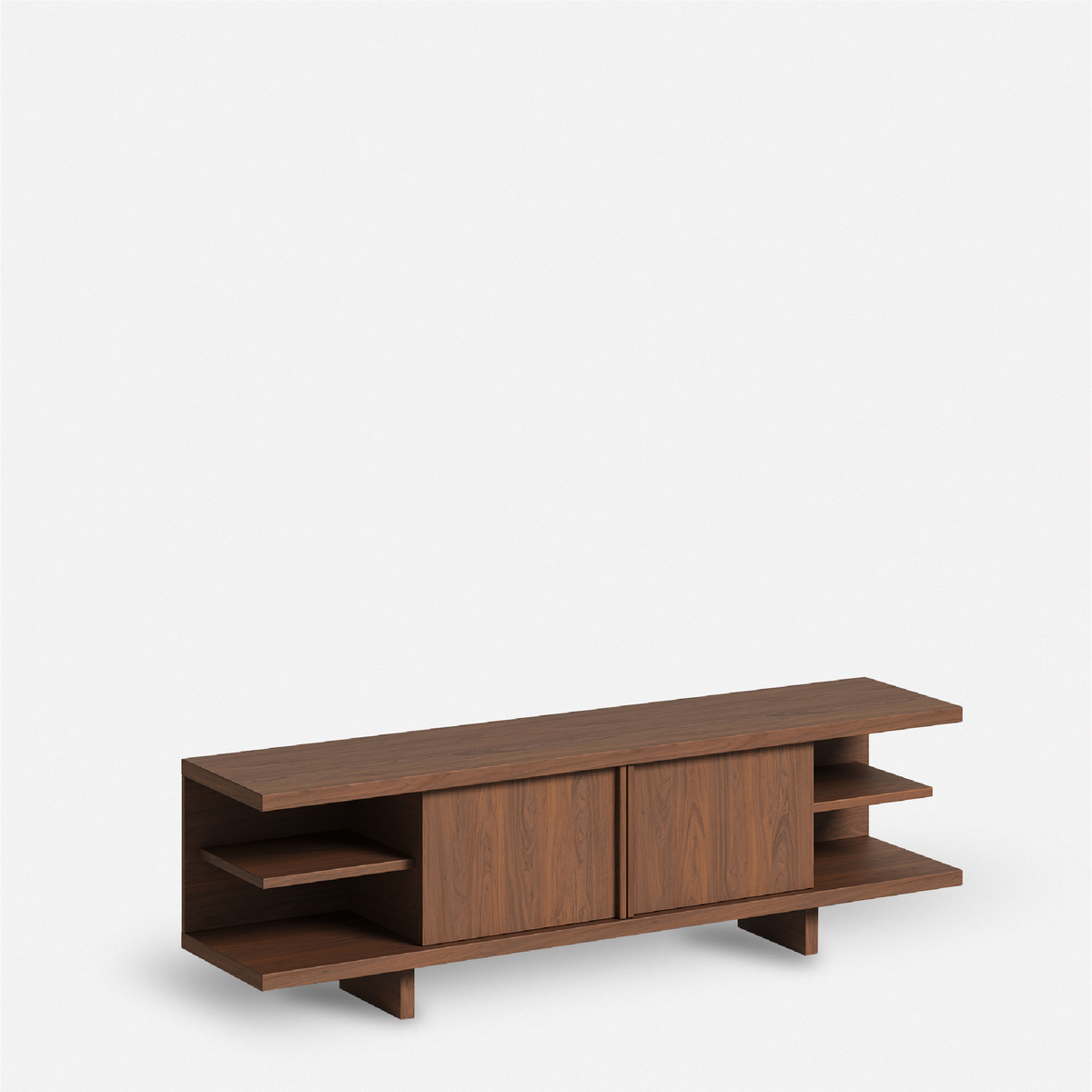 胡桃木層架長櫃 Walnut Shelving Sideboard