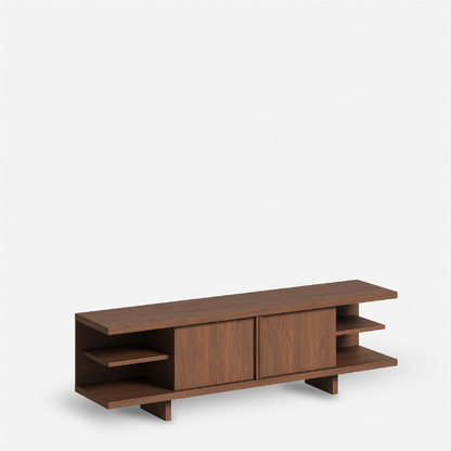 胡桃木層架長櫃 Walnut Shelving Sideboard