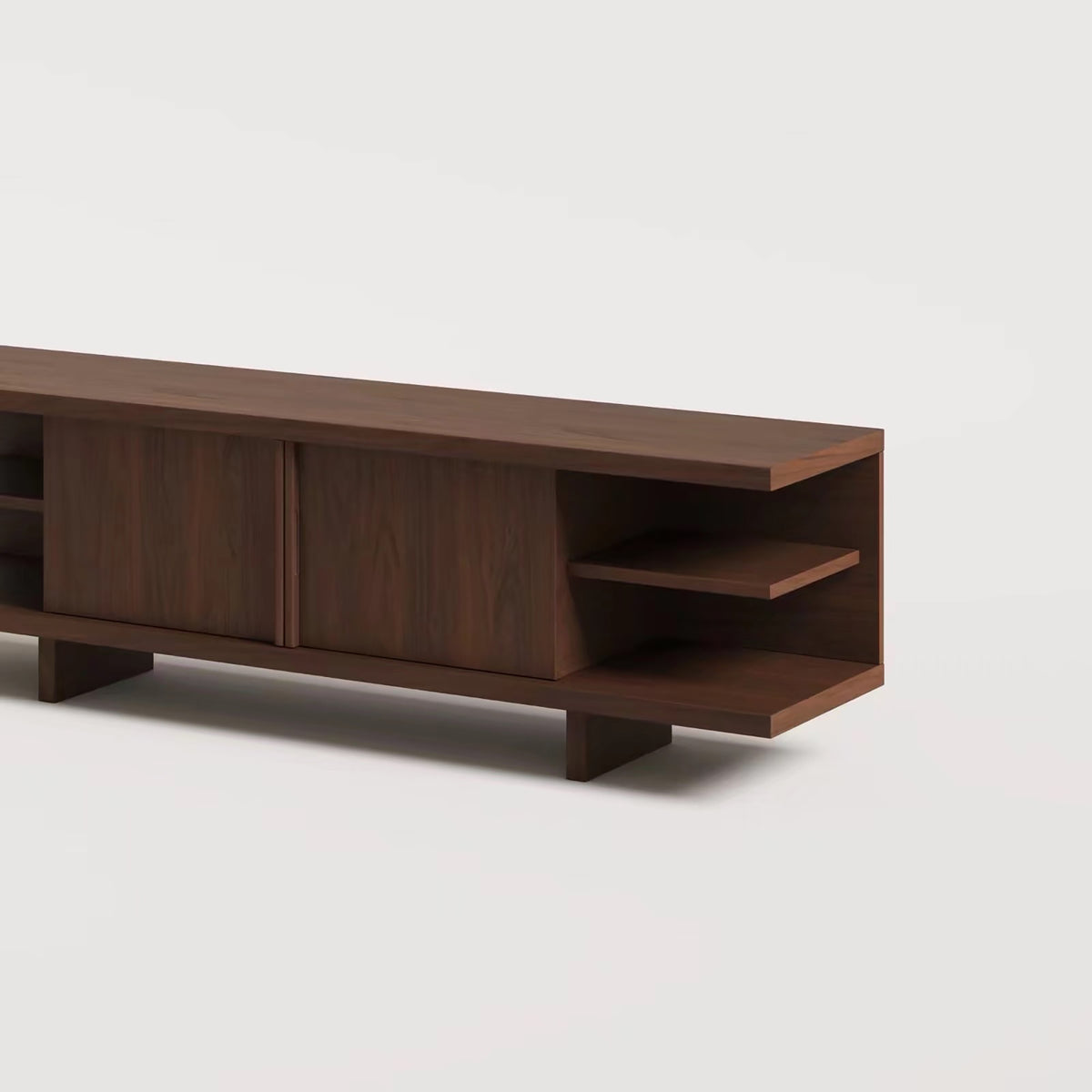 胡桃木層架長櫃 Walnut Shelving Sideboard